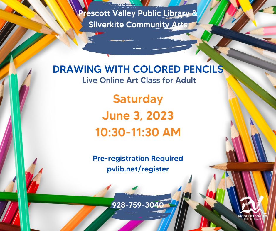 SilverKite Community Art Classes Drawing with Colored Pencils Pre